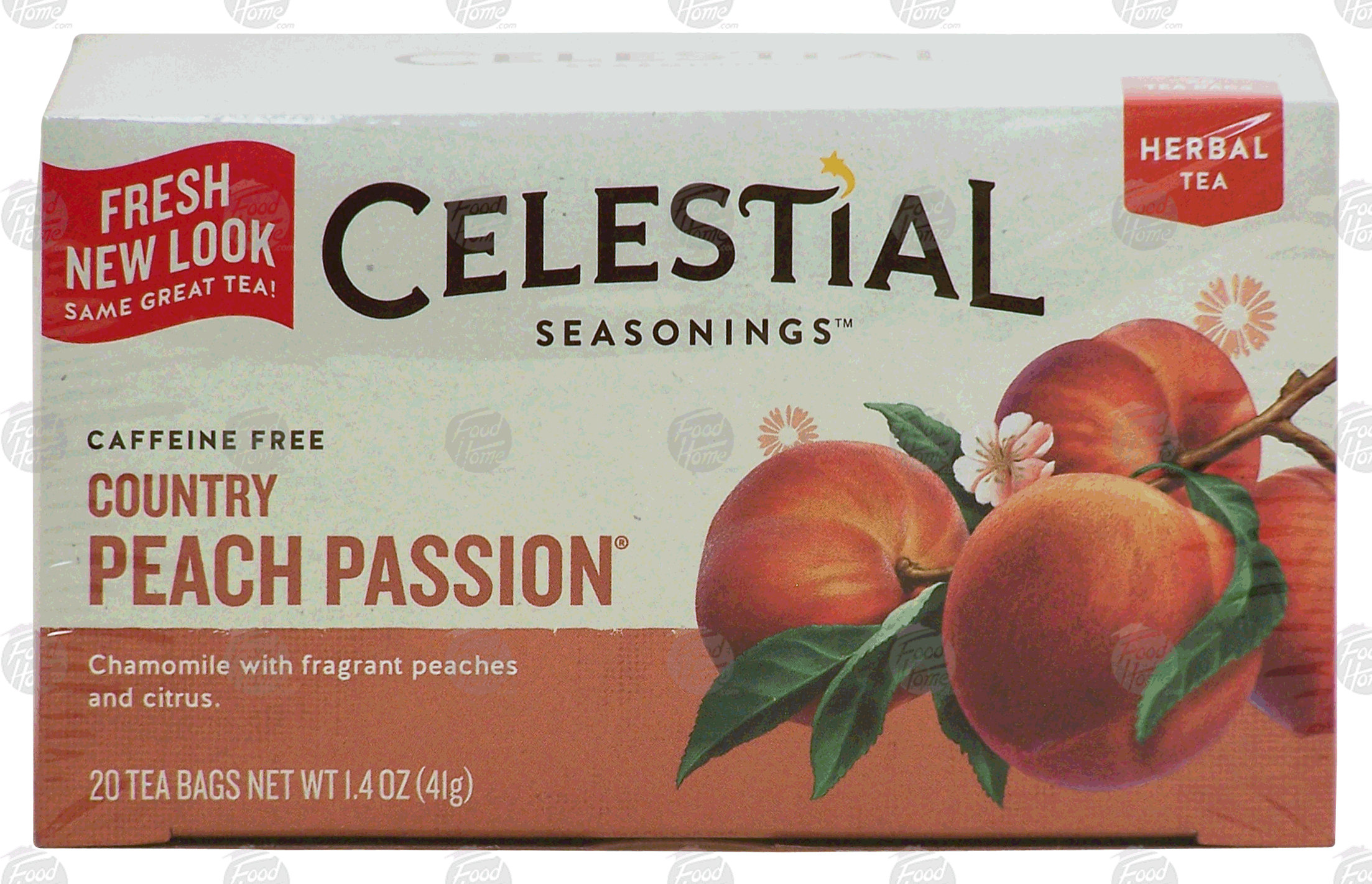 Celestial Seasonings  country peach passion caffeine free herbal tea Full-Size Picture